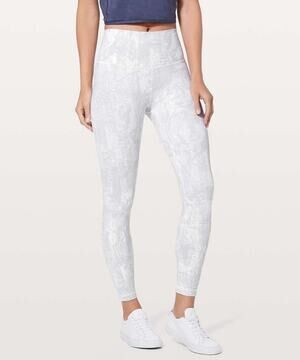 Lululemon Wunder Under HR Tight 25” Eternal Wave White Size 10 Women